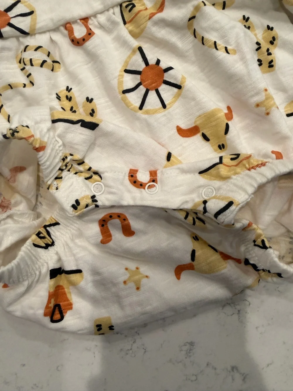 Monica + Andy Western Print Baby Romper - Picture 3 of 4